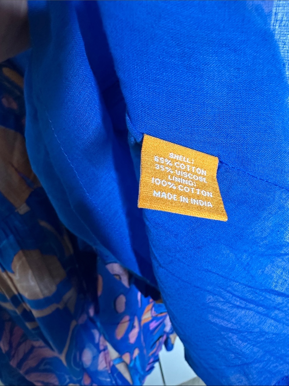 Oliphant MOCK NECK FLUTTER MAXI- ANTICO BLUE New SzXL - Picture 9 of 11